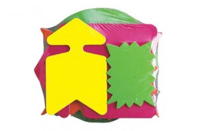 AGIPA  Etiquettes Carton Fluo - 16 x 24 cm - Jaune/Orange