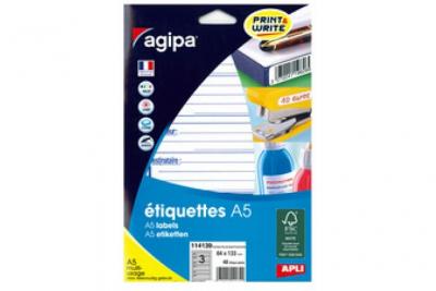GENERIQUE Agipa Etiquettes 'exp&eacute;diteur/destinataire', 65 x 125 mm