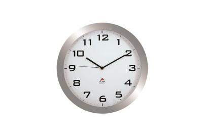 Alba horloge silencieuse 38cm quartz - gris m&eacute;tal - 38,5x38,5x5,5cm