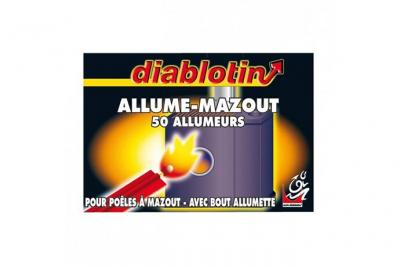 DIABLOTIN - alum3 - Allume mazout x50 avec Bout Allumette