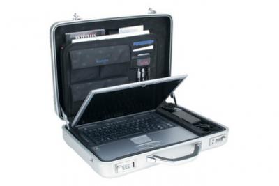 GENERIQUE ALUMAXX - Laptop-Attach&eacute;-Case ""MERCATO"", aluminium, argent