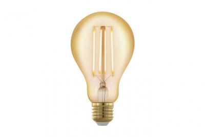EGLO Ampoule LED E27 A75 4 W Amber 1700 K une seringue Golden Age