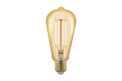 EGLO Ampoule LED E27 ST64 4 W Amber 1700 K une seringue Golden Age