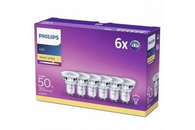 Philips Pack Da 6 Lampadine LED E27 Trasparenti, 60W Equivalenti, Bianco Caldo - Non Dimmerabili, Risparmio Energetico 90%