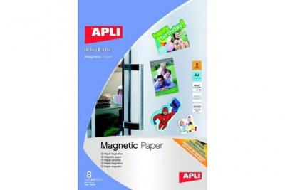 APLI  Pochette de 8 Feuilles de Papier magn&eacute;tique