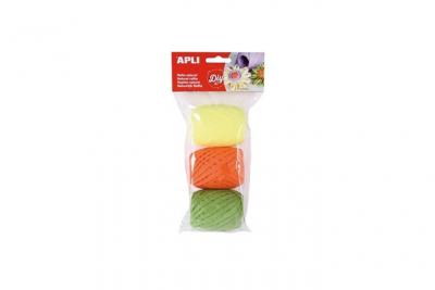 APLI  014412 3 Raphia Naturel, 30m, Fluo