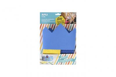 APLI KIDS  14478 en mousse eva bleu anniversaire couronne sadapte &agrave; tous (taille unique)