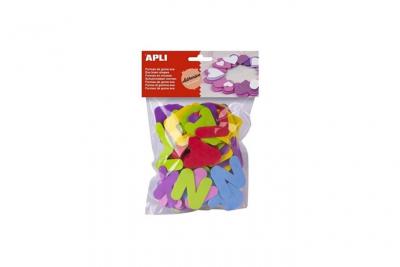 APLI  Sachet de 104 lettres En mousse - Couleurs assorties