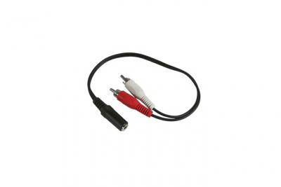 APM  - Adaptateur audio - mini jack st&eacute;r&eacute;o femelle pour RCA m&acirc;le