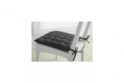 TODAY  257458 Assise Matelass&eacute;e Coton Canon de fusil/Gris Anthracite 40 x 40 cm