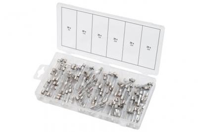 KS TOOLS  - Assortiment de fusibles verres, 5-30A, 120 pcs