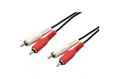 MCL SAMAR MCL - C&acirc;ble audio - RCA x 2 m&acirc;le pour RCA x 2 m&acirc;le - 10 m
