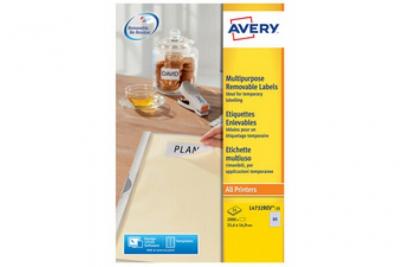AVERY  - &Eacute;tiquettes repositionnables - 25 unit&eacute;s 189 )