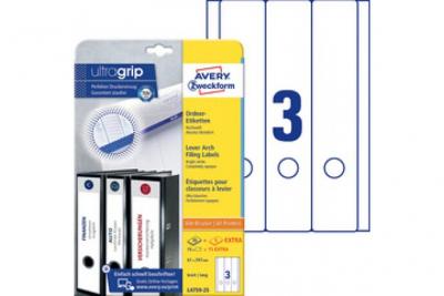 AVERY  Zweckform - Ordneretikett L4759-25 lang/breit ws 90 St./Pack.
