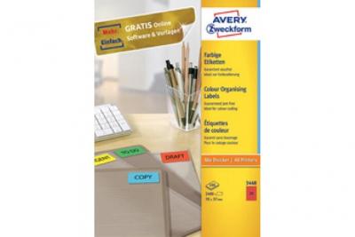 AVERY DENNISON AVERY/Zweckform &eacute;tiquettes, 105 x 37 mm, jaune, sans cadre
