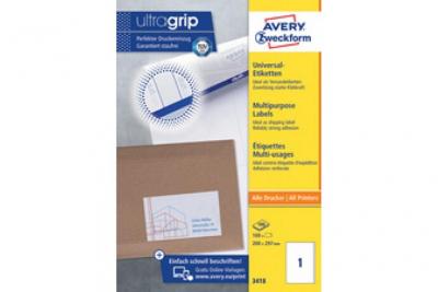 AVERY/Zweckform &eacute;tiquettes, 210 x 148 mm, sans cadre