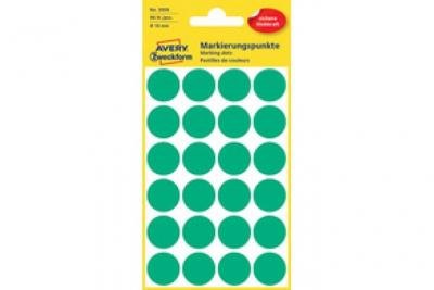 AVERY DENNISON Avery-Zweckform 3010 Pastilles &Oslash; 8 mm rouge 416 pc(s) fixation permanente papier