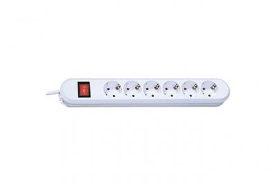 BACHMANN  381.250K multiprise 1,5 m 6 sortie(s) CA Blanc