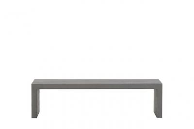 BELIANI  - Banc de jardin en fibre-ciment gris TARANTO