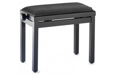 STAGG PB39 BKM VBK Banquette Piano Noir mat velours noir