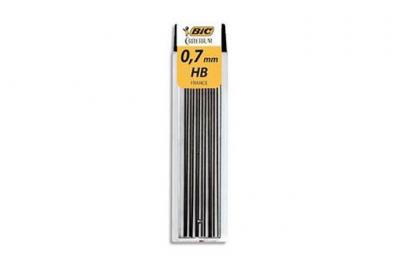BIC Etui de 12 mines  Hi-Polymer tous usages 0.7 mm - HB - Cont&eacute; 7507