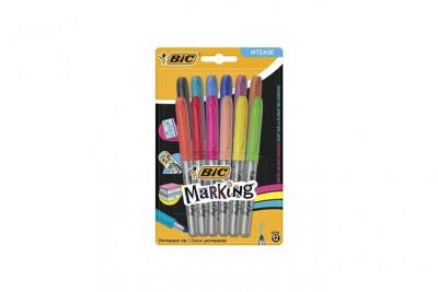 BIC Marqueur Marking pointe moyenne coloris assortis,  (x 12)