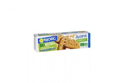 BJORG Biscuits Avoine Complet Nature Bio  - La Boite De 130g