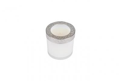 GENERIQUE Bougie Verrine Parfum&eacute;e ""&Eacute;l&eacute;gant"" 10cm Blanc