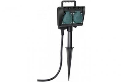 BRENNENSTUHL  1154440 multiprise de jardin 4 prises avec pic h07rn-f3g1,5 + c&acirc;ble de 1,5 m