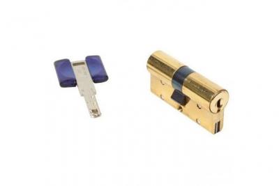 BRICARD  CHIFRAL S2 17402 Cylindre 30+30 mm double entr&eacute;e laiton jaune