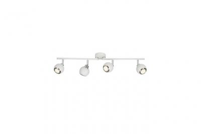 BRILLIANT Brillant plafonnier led a 4 lumieres ina 2xgu10 3w blanc et chrome
