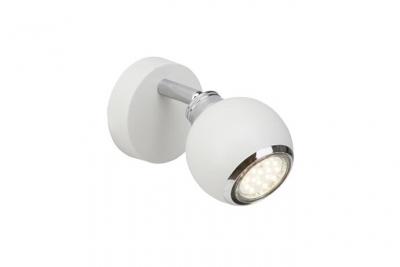 BRILLIANT Brillant spot patere led ina 1xgu10 3w blanc et chrome