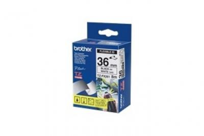 BROTHER  TZe-FX261 Ruban original Lamin&eacute; flexible 36 mm Noir sur fond Blanc 8M