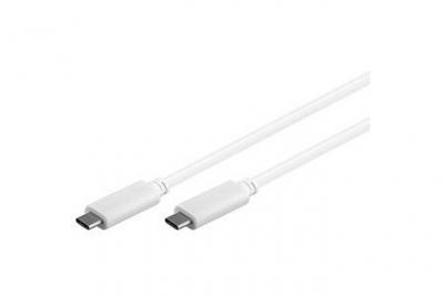 WENTRONIC Goobay 67194 C&acirc;ble USB-C 3.1 1re G&eacute;n&eacute;ration, Blanc, 1m Longueur