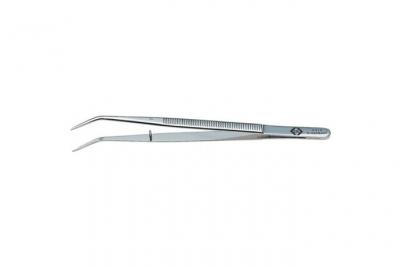 C.K. C.K T2314 Pince brucelle de pr&eacute;cision pointue, courb&eacute;e, fine 150 mm