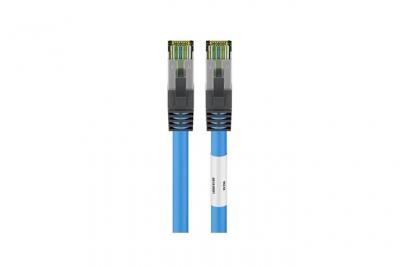 GOOBAY Cable RJ45 Cat 8.1 S/FTP (bleu) - 0,5 m