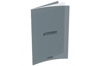 CONQURANT SEPT Conquerant Cahier 210 x 297 mm, s&eacute;y&egrave;s, gris - Lot de 8