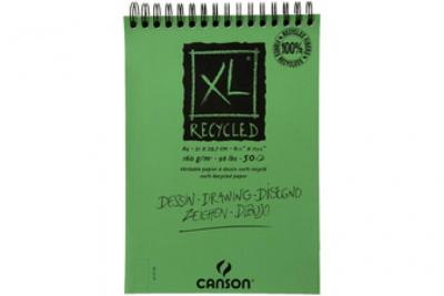 CNSO Canson canson bloc &agrave; croquis et &eacute;tudes ""xl recycled"", a3 noir