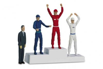 CARRERA  Podium with figurines- 1/24 - D&eacute;cor pour circuit de voitures