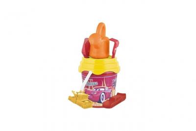 PARTNER Beach Toys Seau Garni &Oslash; 17 + Arrosoir Cars