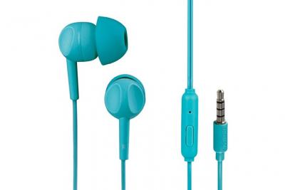 THOMSON Casque ear3005tq, intra-auriculaire, microphone, turquoise