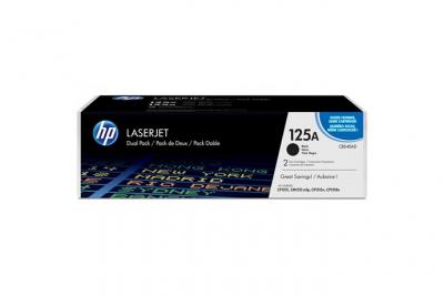 HP Pack de 2 toners noirs  pour Colorlaserjet CP 1215 / 1515 / 1518 (125A)