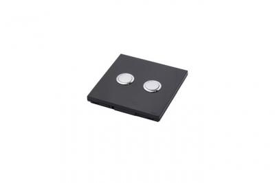 CHACON Dio Connected Home - Int&eacute;rrupteur sans fil 2 touches noir DiO 2.0