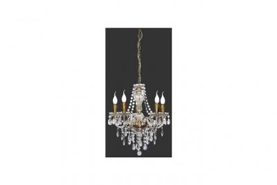 TRIO Chandelier l&uuml;ster laiton poli 5x40w e14