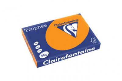 CLAIREFONTAINE  Papier universel Troph&eacute;e, A3, 80 g/m2, rose fluo