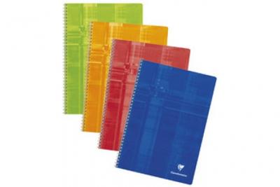 CLAIREFONTAINE Cahier &agrave; Spirales Vert 17x22 224 pages Q.5x5