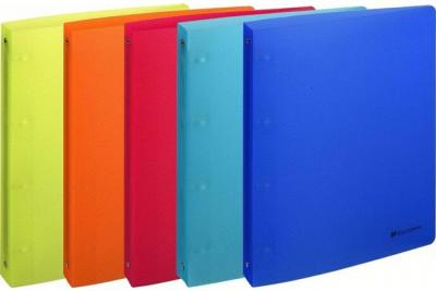 EXACOMPTA Classeur  4 annx polypro 32x26,8cm Linicolor Dos 40mm Coloris assortis