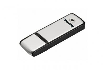 HAMA Cl&eacute; USB Fancy, USB 2 .0, 64 GB, 10 MB/s, noir/argent, emballage fin