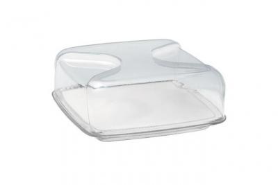 GUZZINI  - Cloche &Agrave; Fromage Carr&eacute;e 25.5cm Transparent - 27000000
