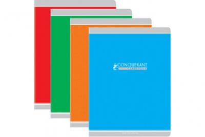 CONQUERANT Cahiers Conqu&eacute;rant - 17x22 cm - piqure 32 pages - grands carreaux